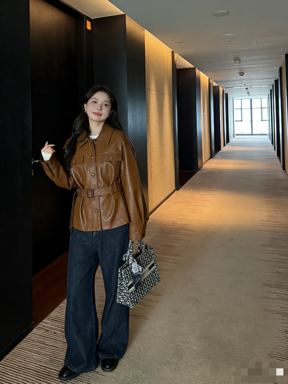 생로랑 여성 가죽 자켓 상세 이미지 6