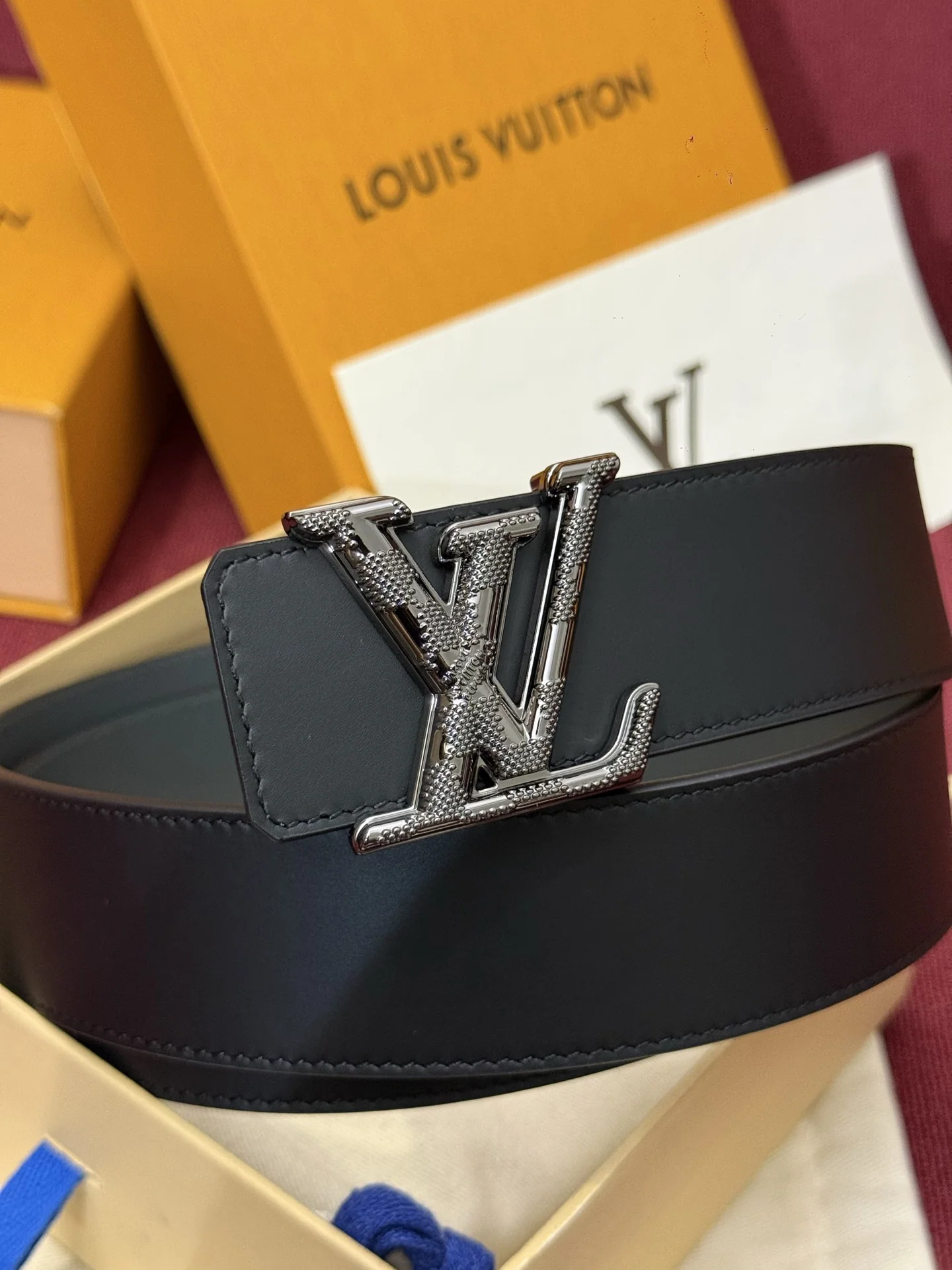 루이비통 다미에 LV 리버시블 벨트 상세 이미지 7