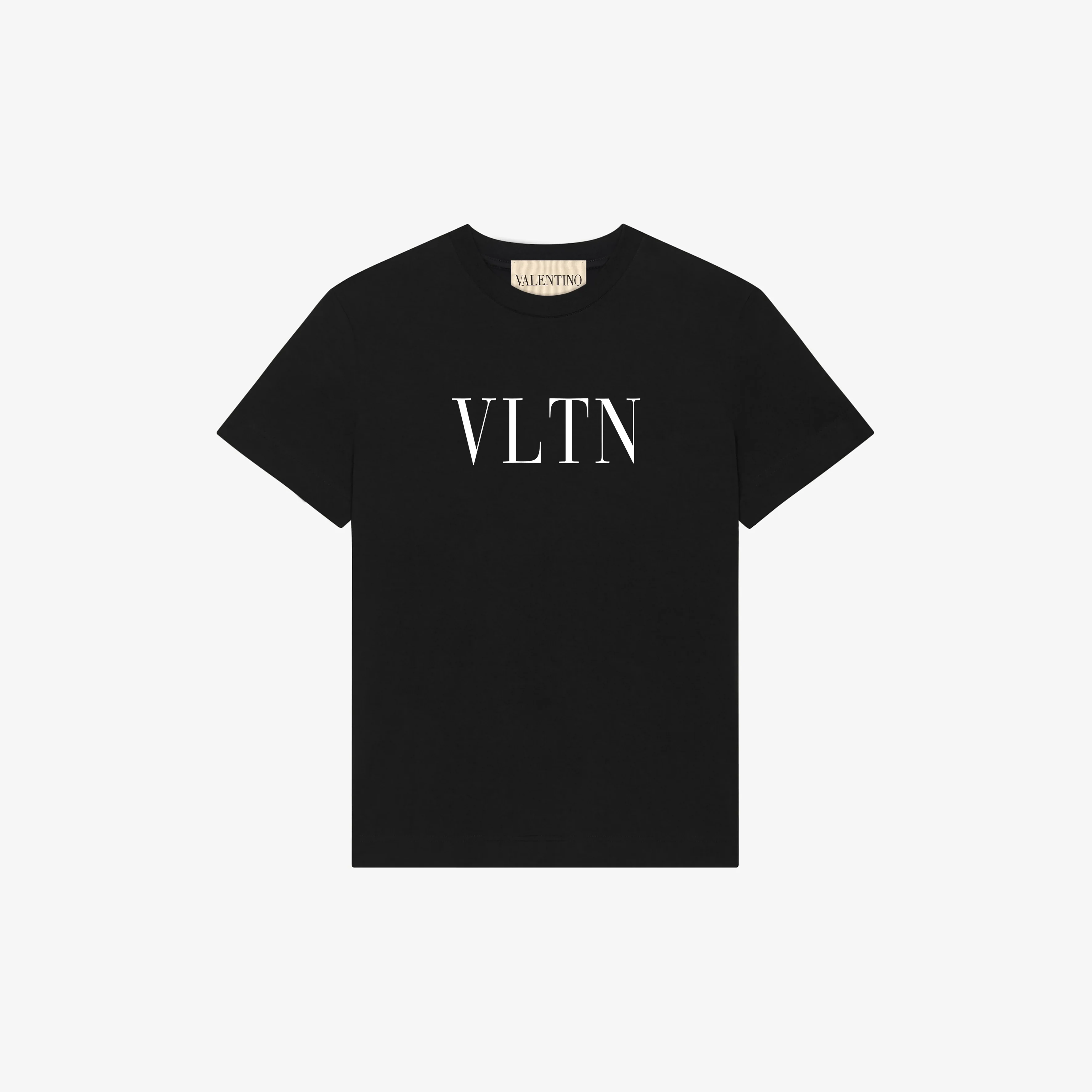 발렌티노 VLTN 레터 로고 여성 반팔 티셔츠 상세 이미지 1