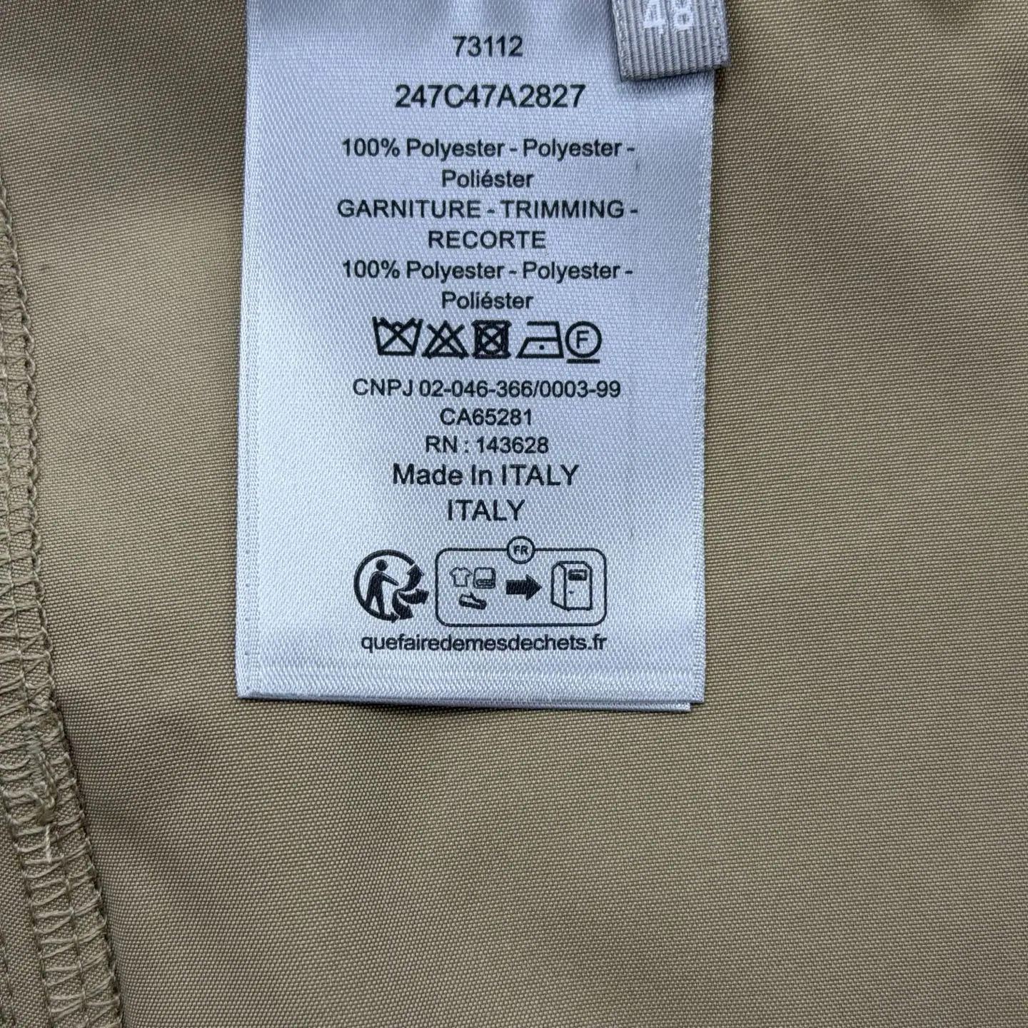 디올 남성 면 비스코스 카고 반바지 상세 이미지 9