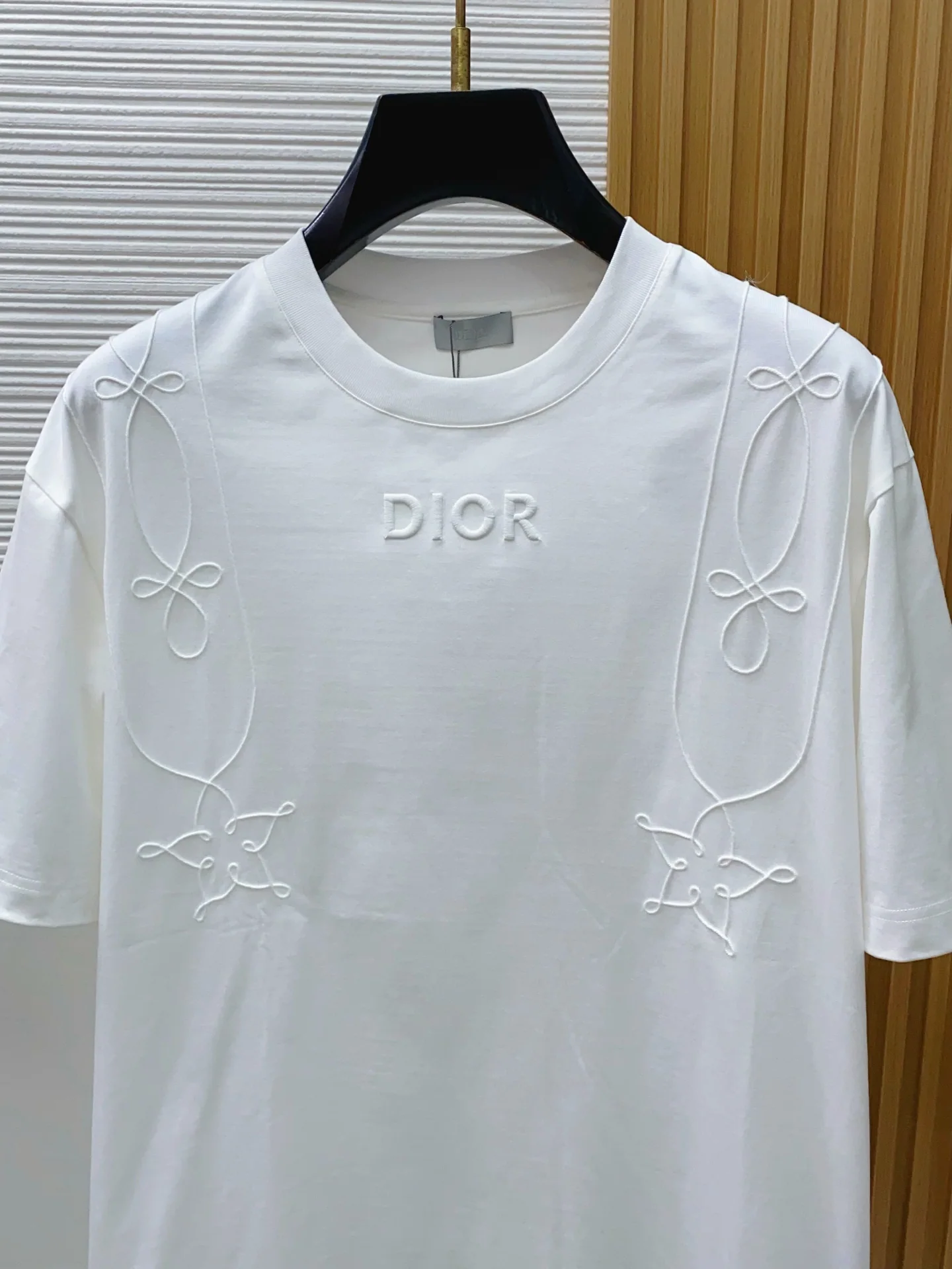 디올 남성 코튼 라운드넥 반팔티 상세 이미지 2