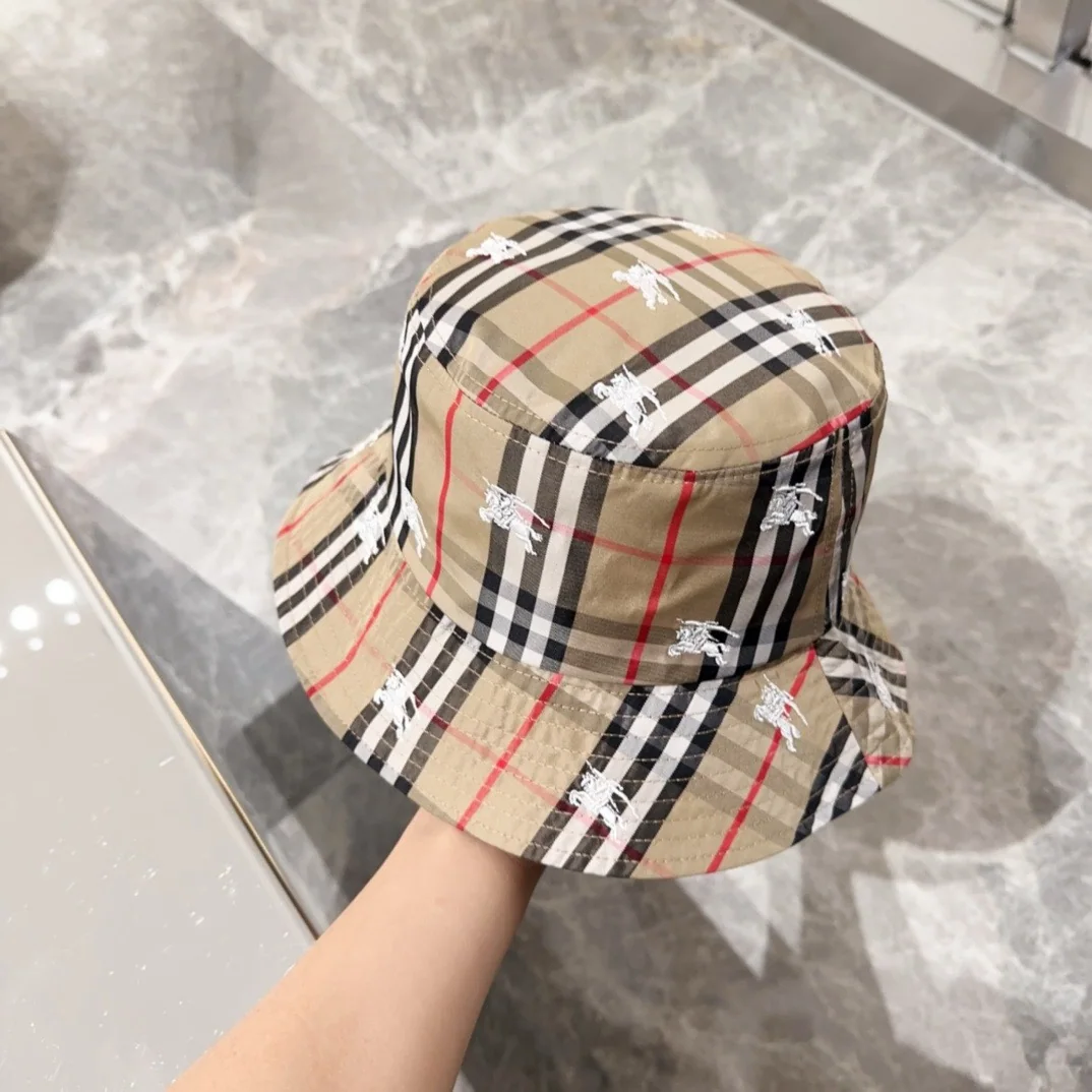 버버리 3D 자수 코튼 어부 모자 상세 이미지 4
