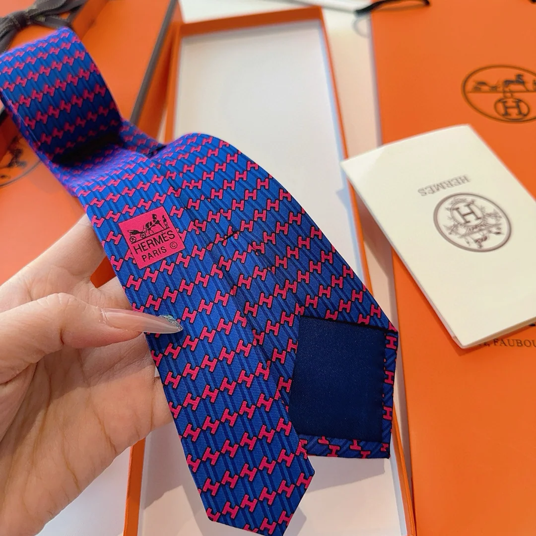 에르메스 실크 트윌 남성 넥타이 상세 이미지 7