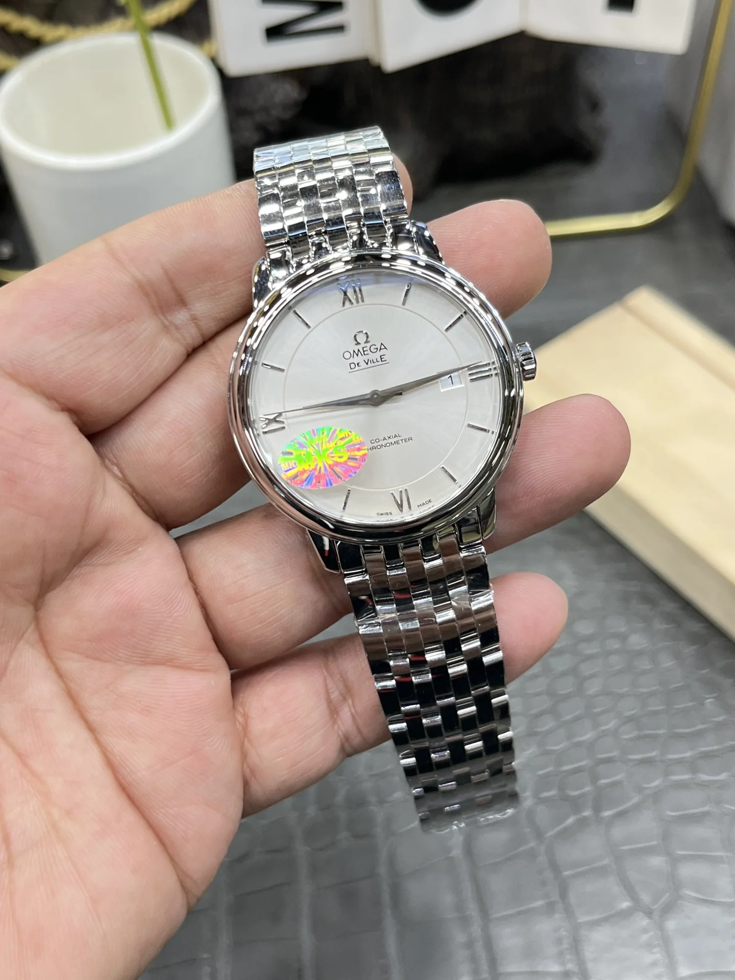 오메가 드빌 남성 자동 기계식 MKS공장 시계 레플리카 44578 Omega 상세 이미지 3