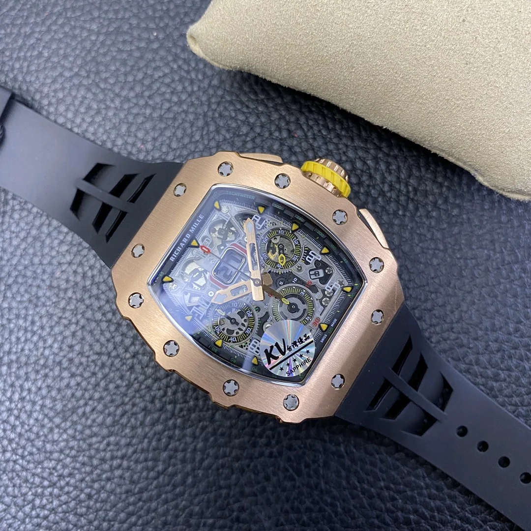 리차드밀 RM011 KV 공장 골드 크로노그래프 남성 시계 레플리카 44827 Richard Mille 상세 이미지 8