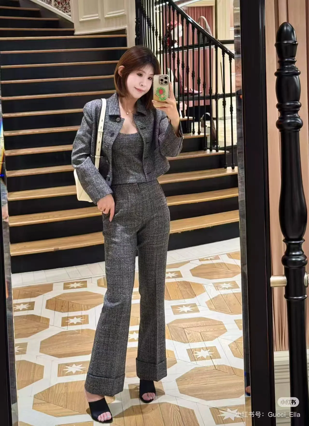 구찌 플레어 슈트 여성 바지 상세 이미지 1