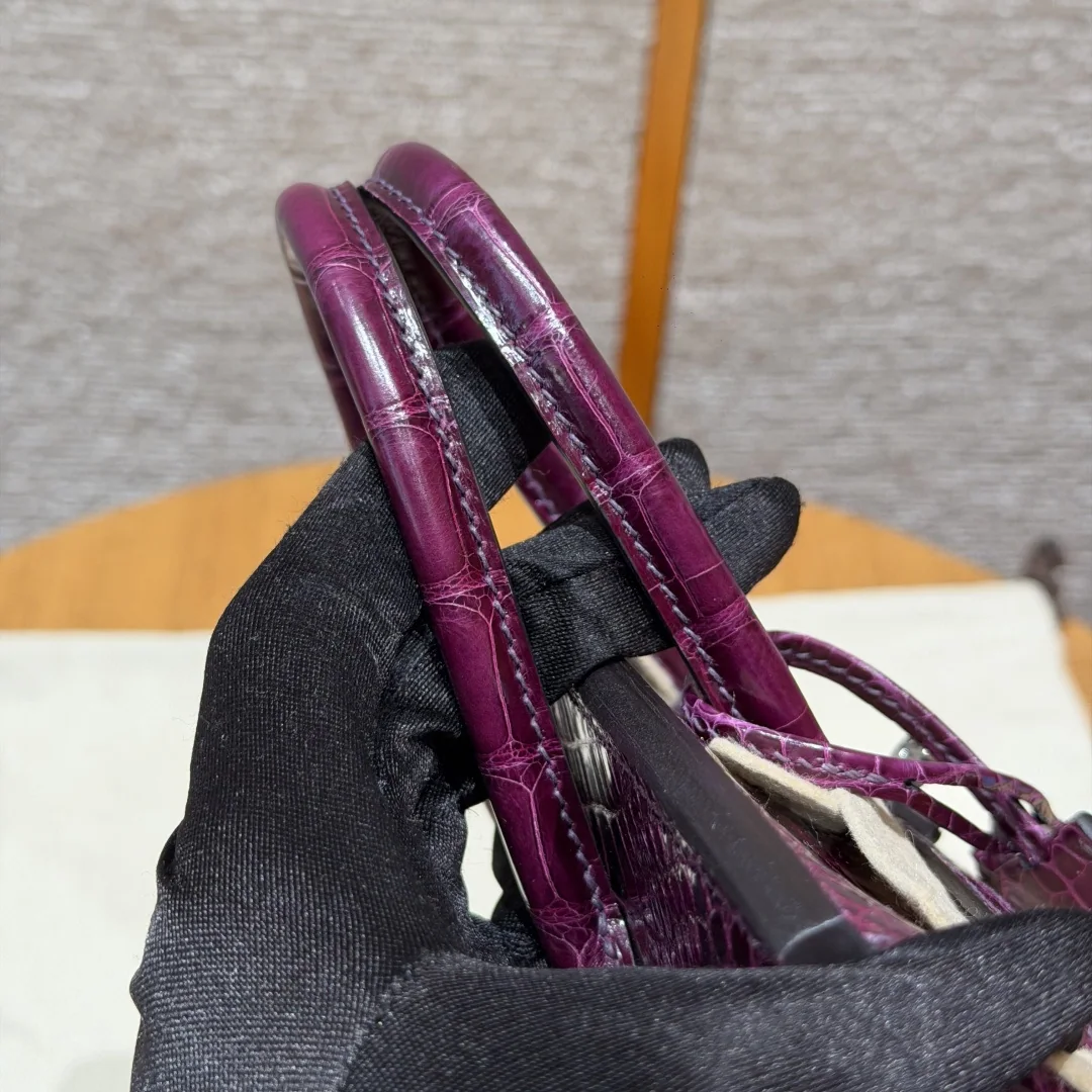 에르메스 버킨 25 cm 미시시피 악어가죽 가방 상세 이미지 9