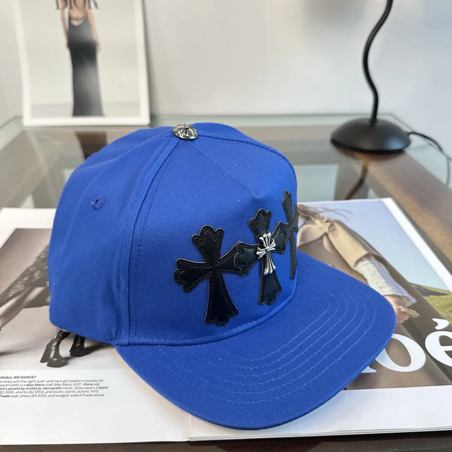 크롬하츠 크로스 무늬 베이스볼 캡 상세 이미지 2