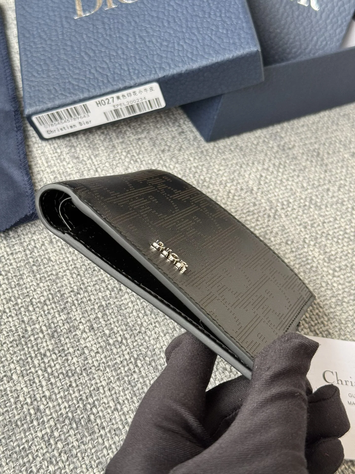 디올 블랙 오블리크 갤럭시 반지갑 상세 이미지 4