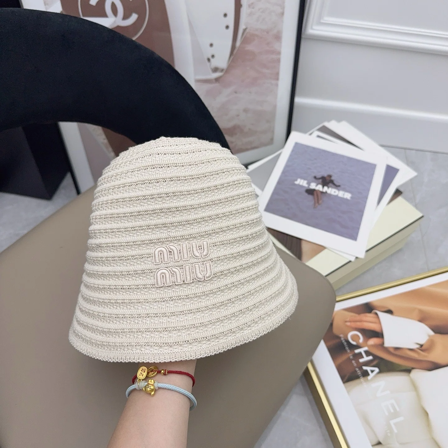 미우미우 모자 80787 Miu Miu Cap 상세 이미지 1