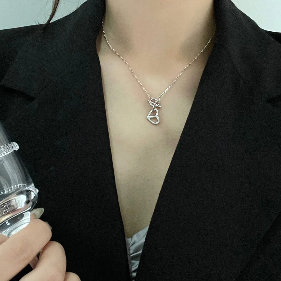 에르메스 리틀Q 하트 S925 스털링 실버 목걸이 상세 이미지 8