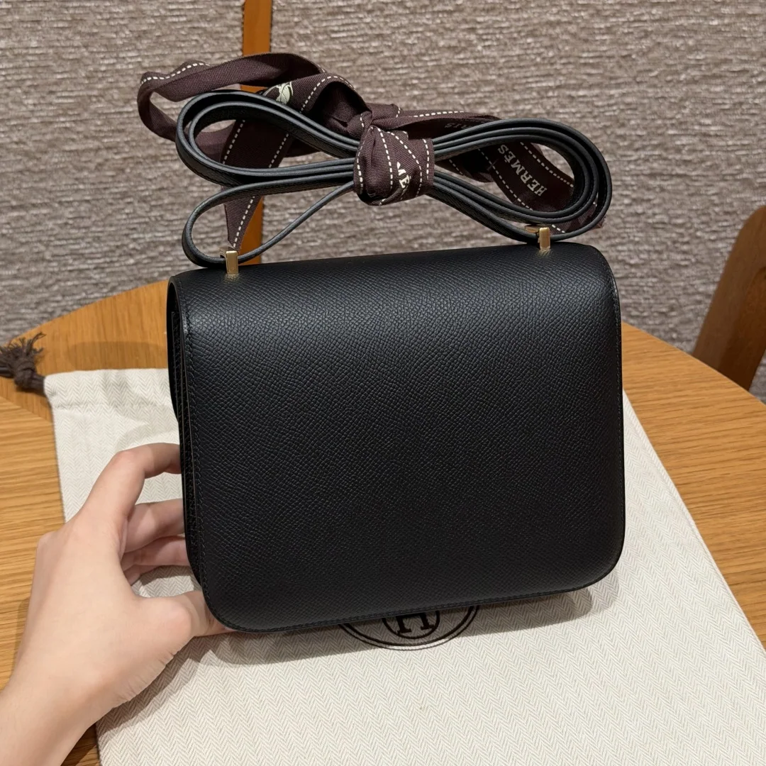 에르메스 콘스탄스 18 cm 블랙 앱송 가죽 가방 상세 이미지 2
