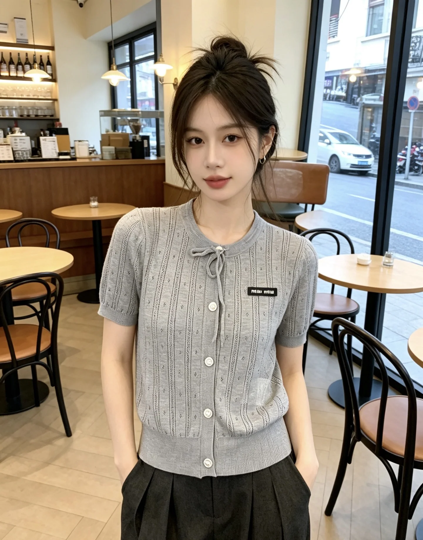 미우미우 여성 반팔 상세 이미지 1
