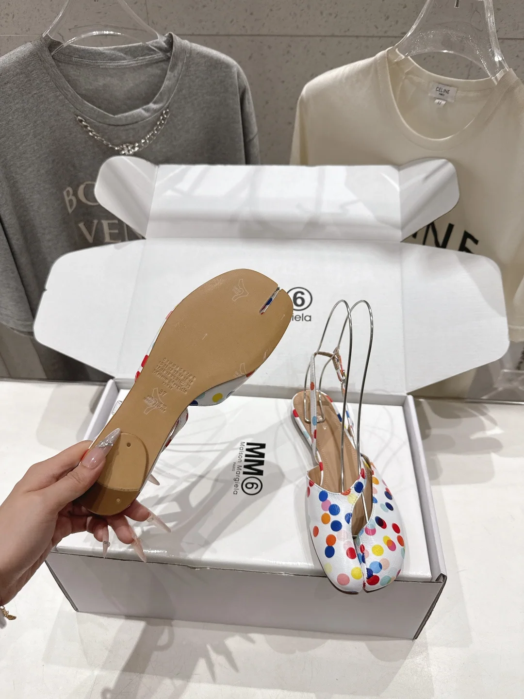 마르지엘라 스플릿 토 하이힐 샌들 상세 이미지 9
