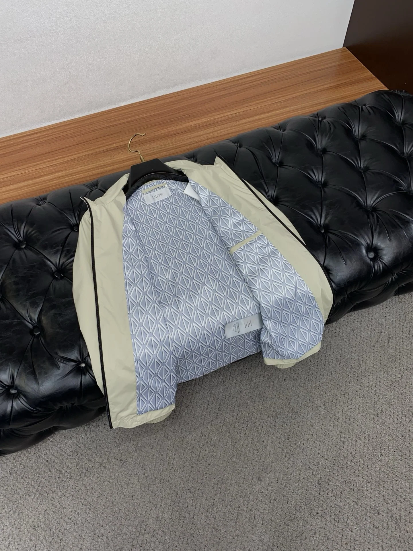 디올 슬림핏 집업 자켓 남성 상세 이미지 7