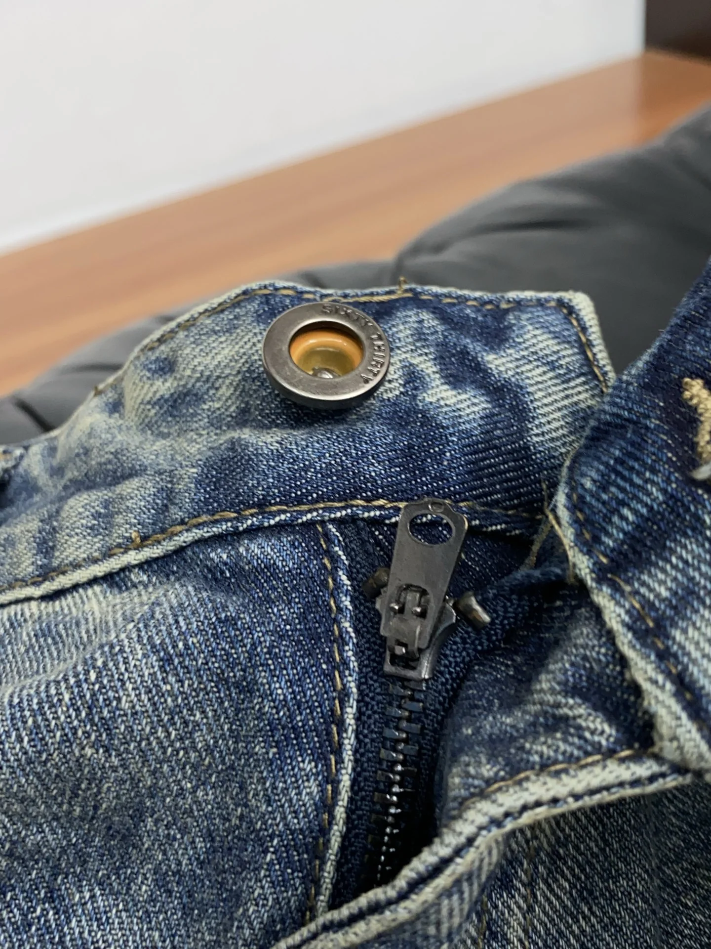 루이비통 데님 스트레이트 남성 반바지 상세 이미지 7