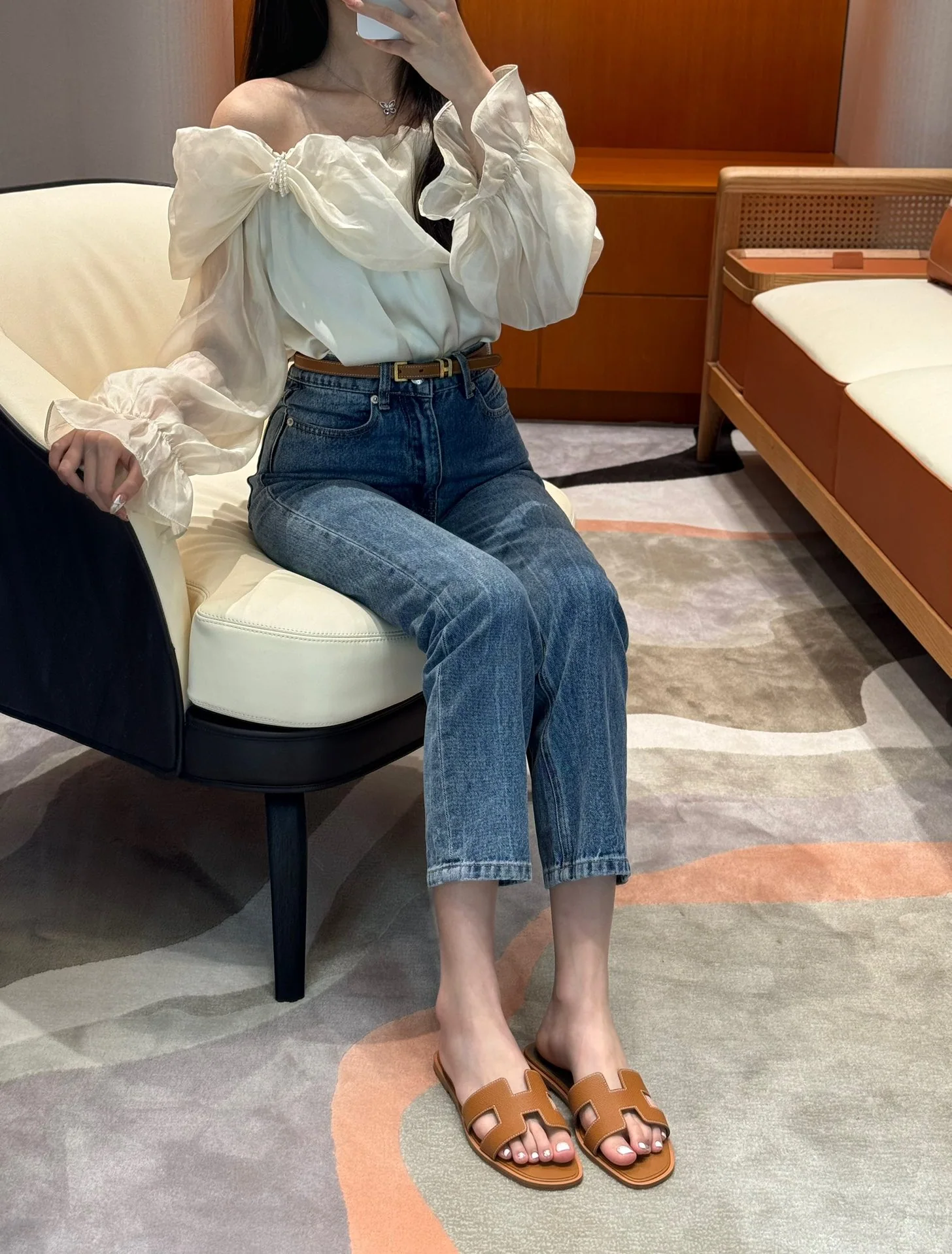 에르메스 181 오란 샌들 8312 상세 이미지 2
