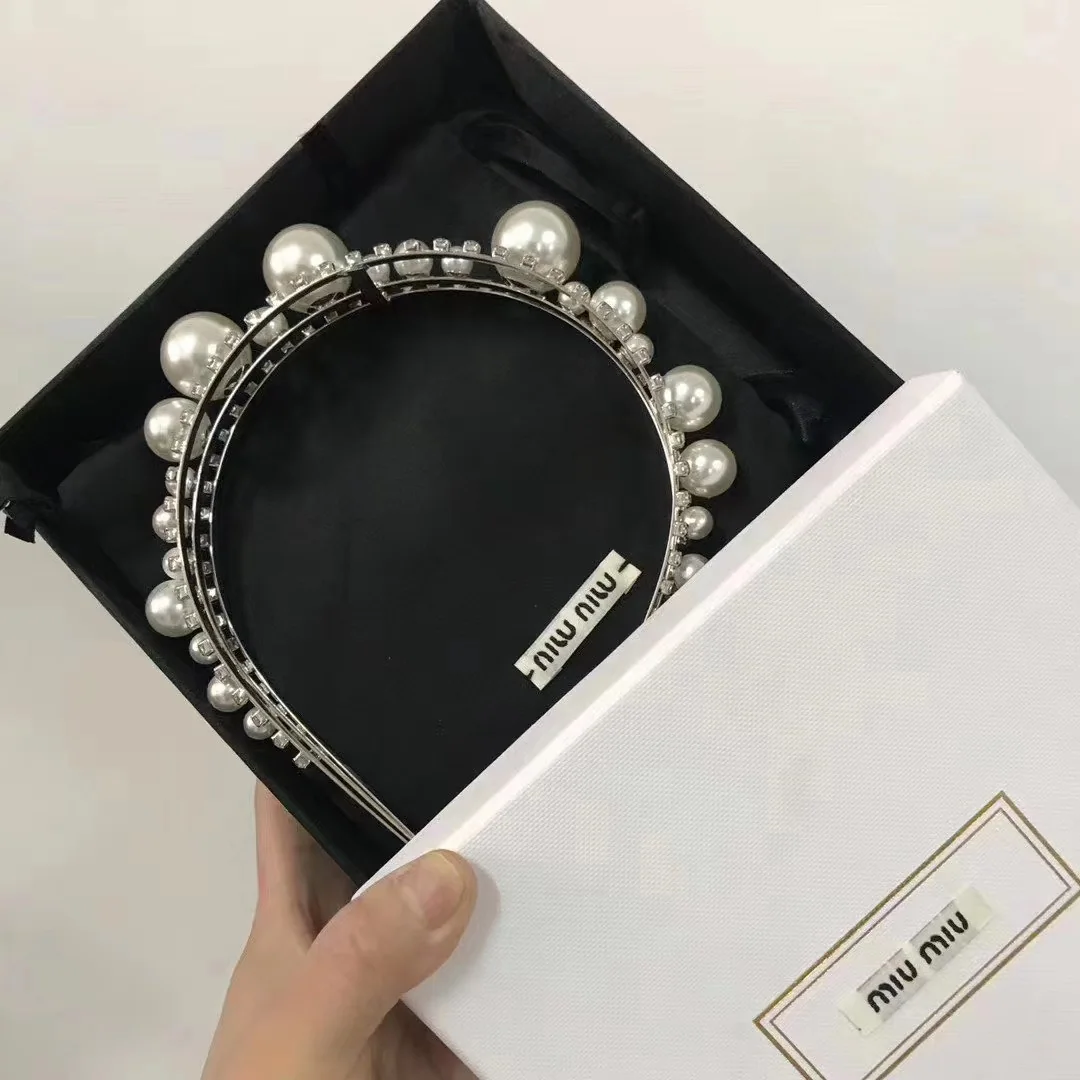 미우미우 펄 크리스탈 헤드밴드 상세 이미지 2