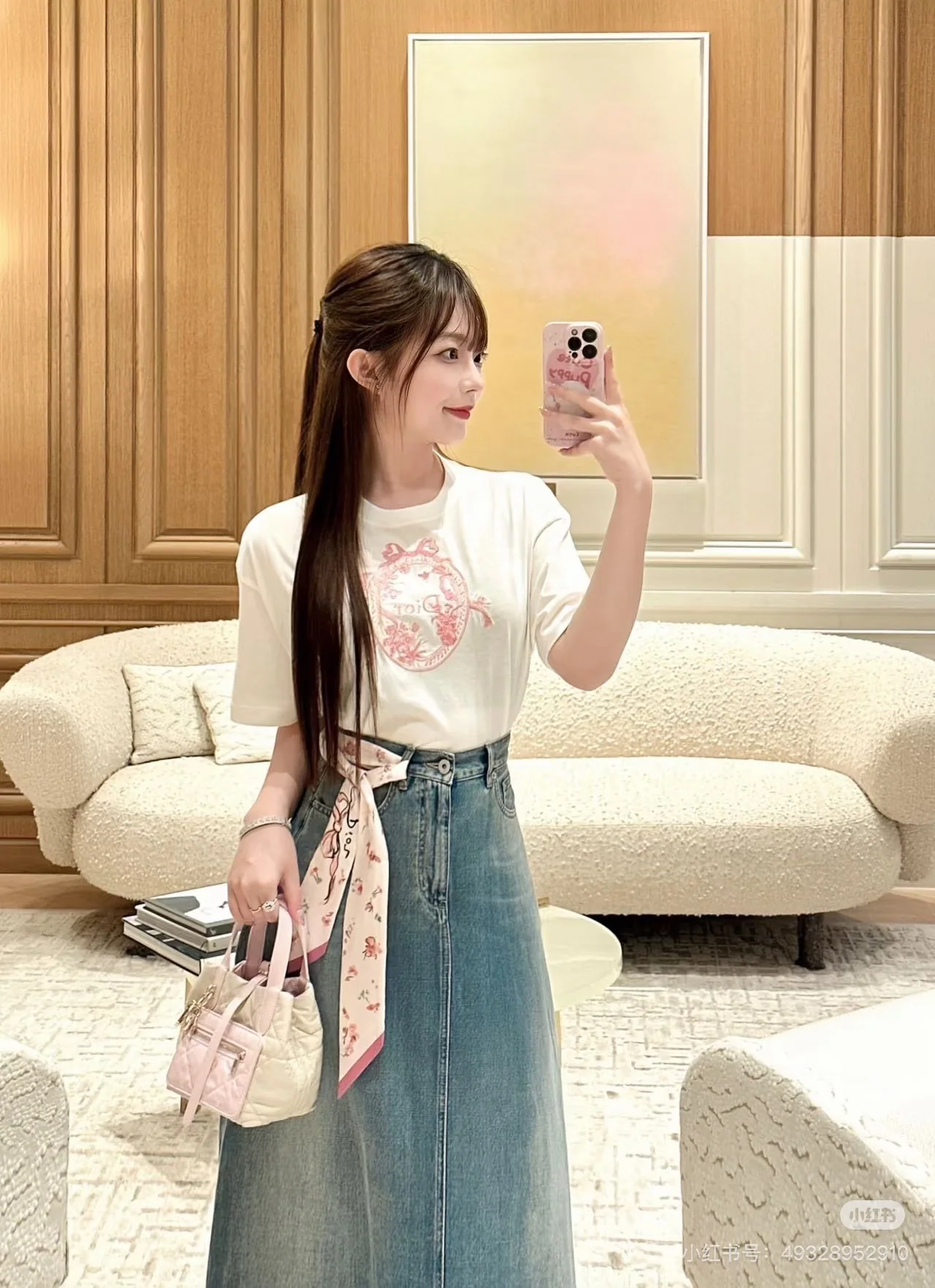 디올 꽃과 동물 자수 코튼 반팔 셔츠 상세 이미지 8