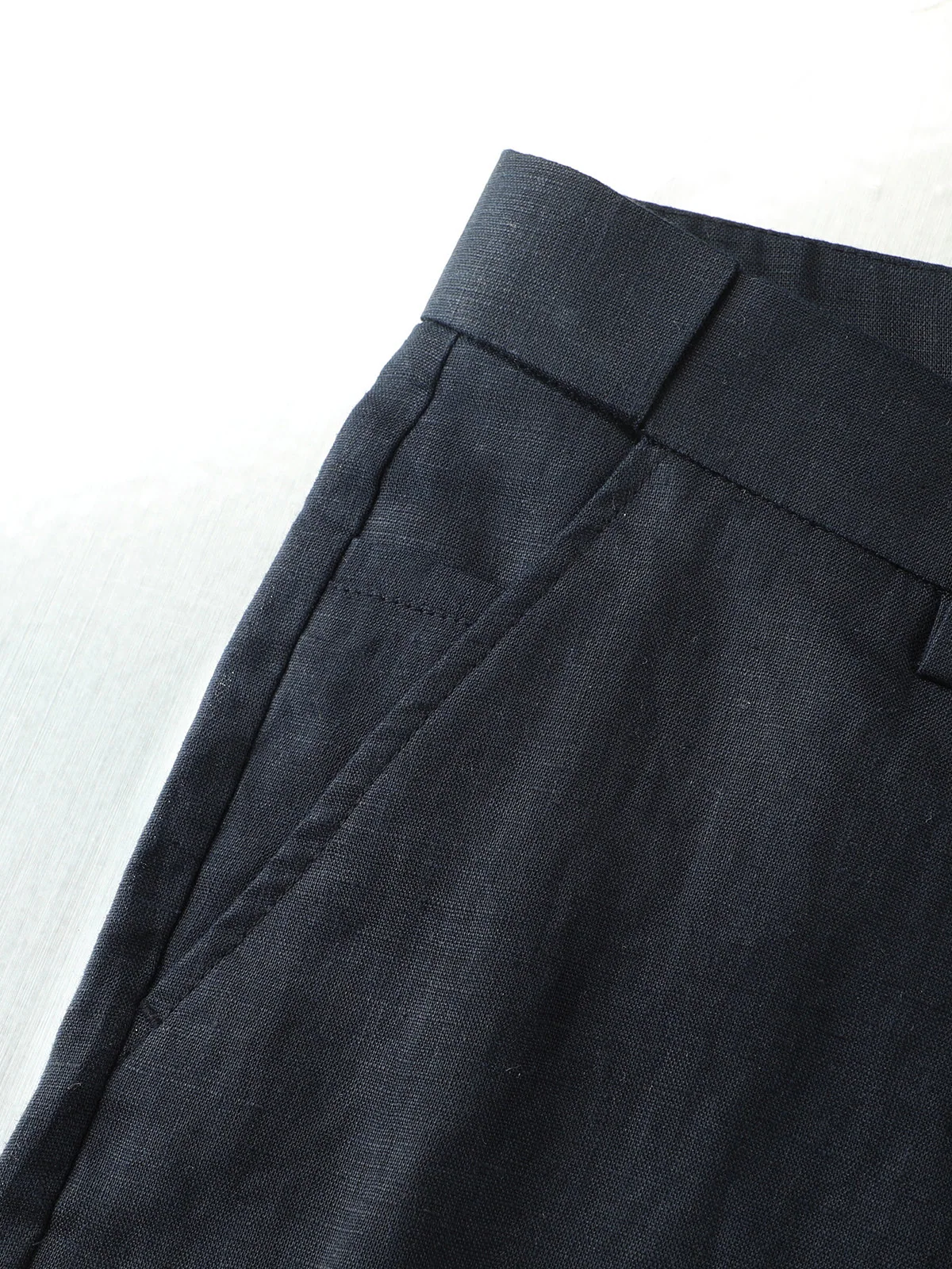 로로피아나 코튼 린넨 남성 바지 M-3 XL 상세 이미지 5