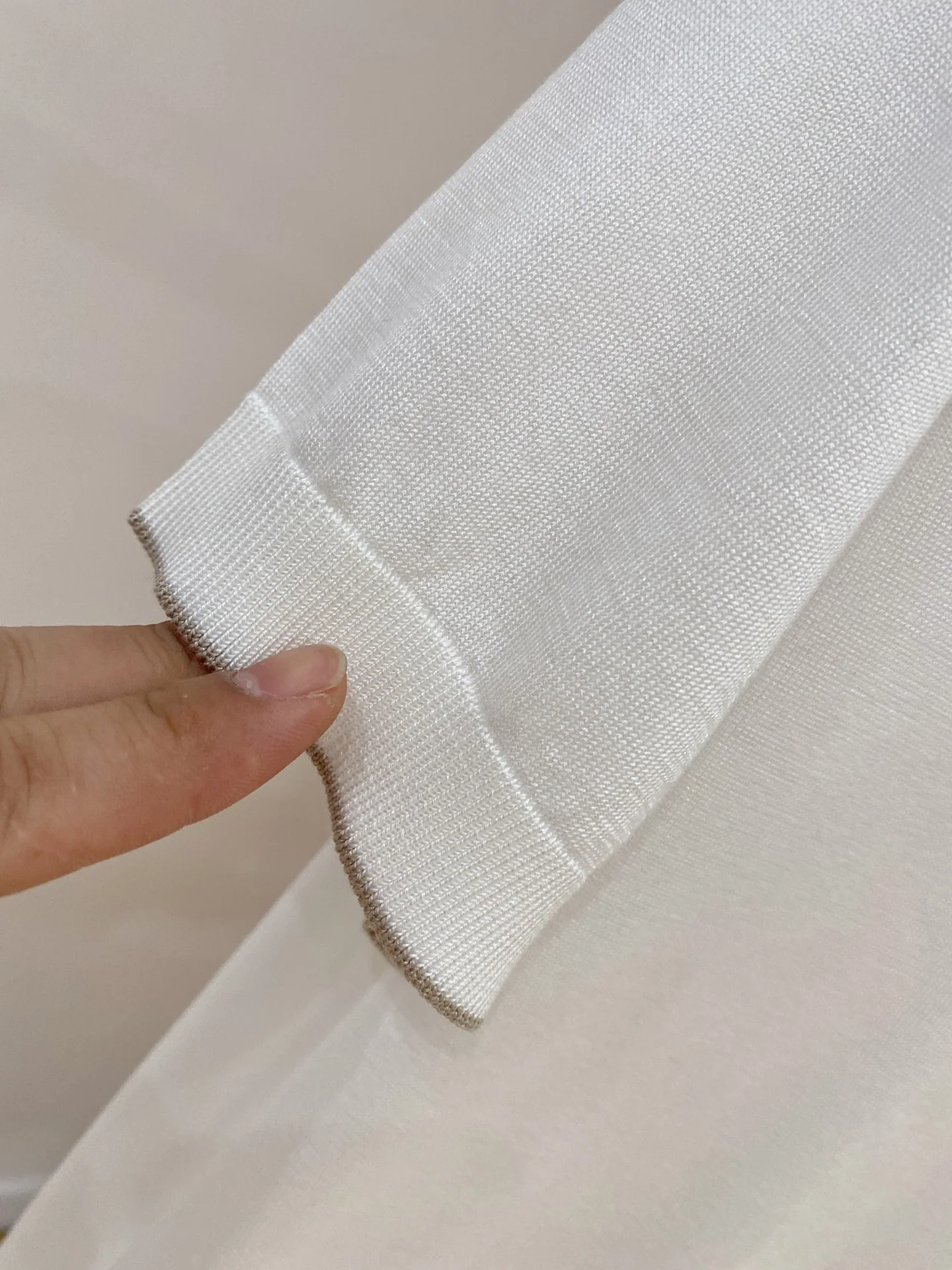 브루넬로쿠치넬리 남성 아세테이트 텐셀 실크 혼방 반팔 티셔츠 상세 이미지 7