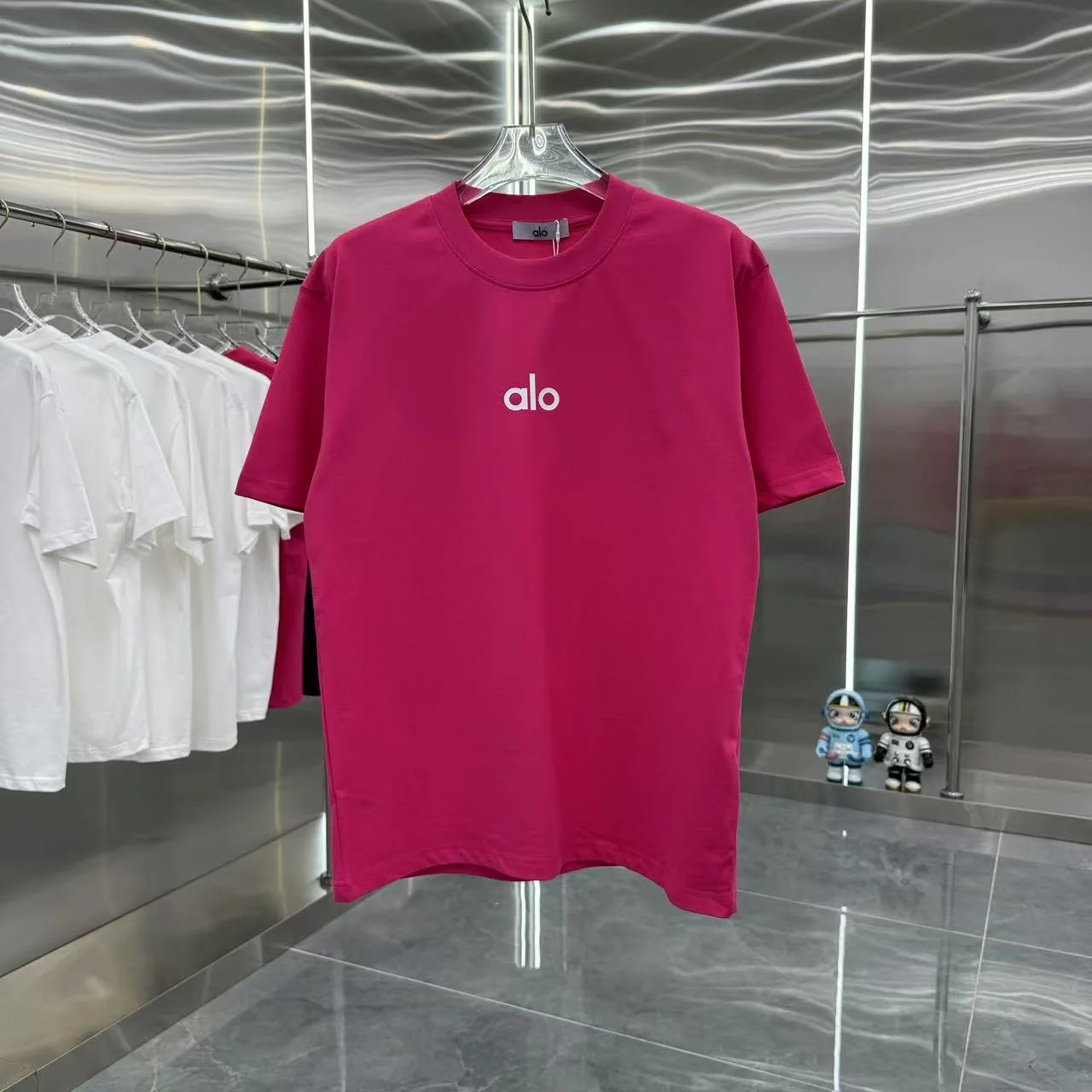 알로 두꺼운 실리콘 남여공용 반팔 티셔츠 상세 이미지 1