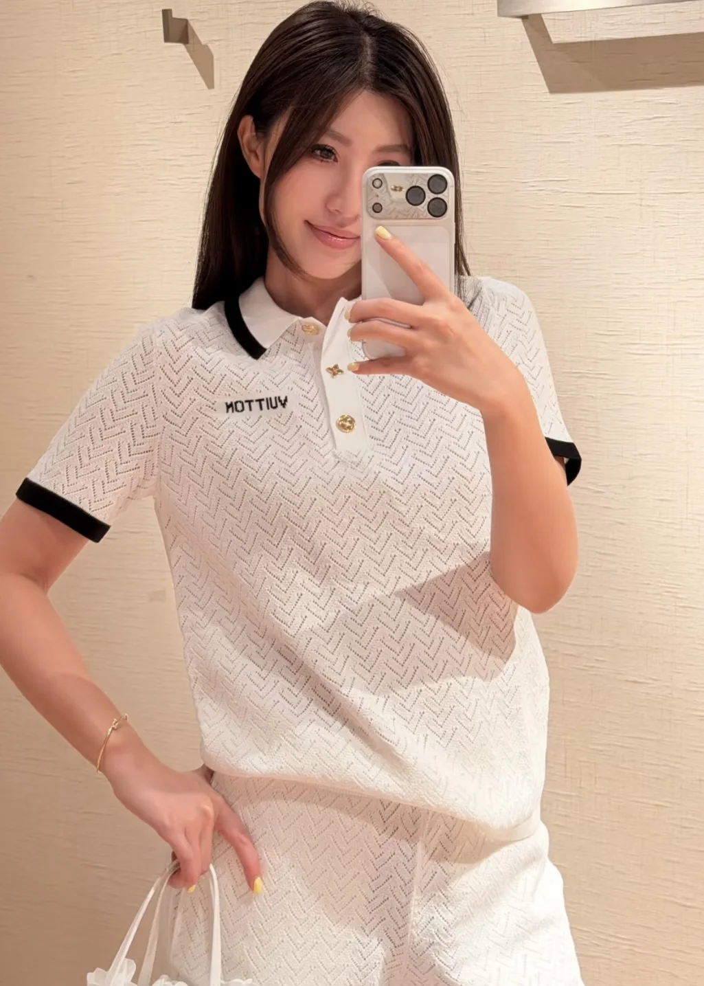 루이비통 메시 폴로카라 반팔 티셔츠 상세 이미지 8
