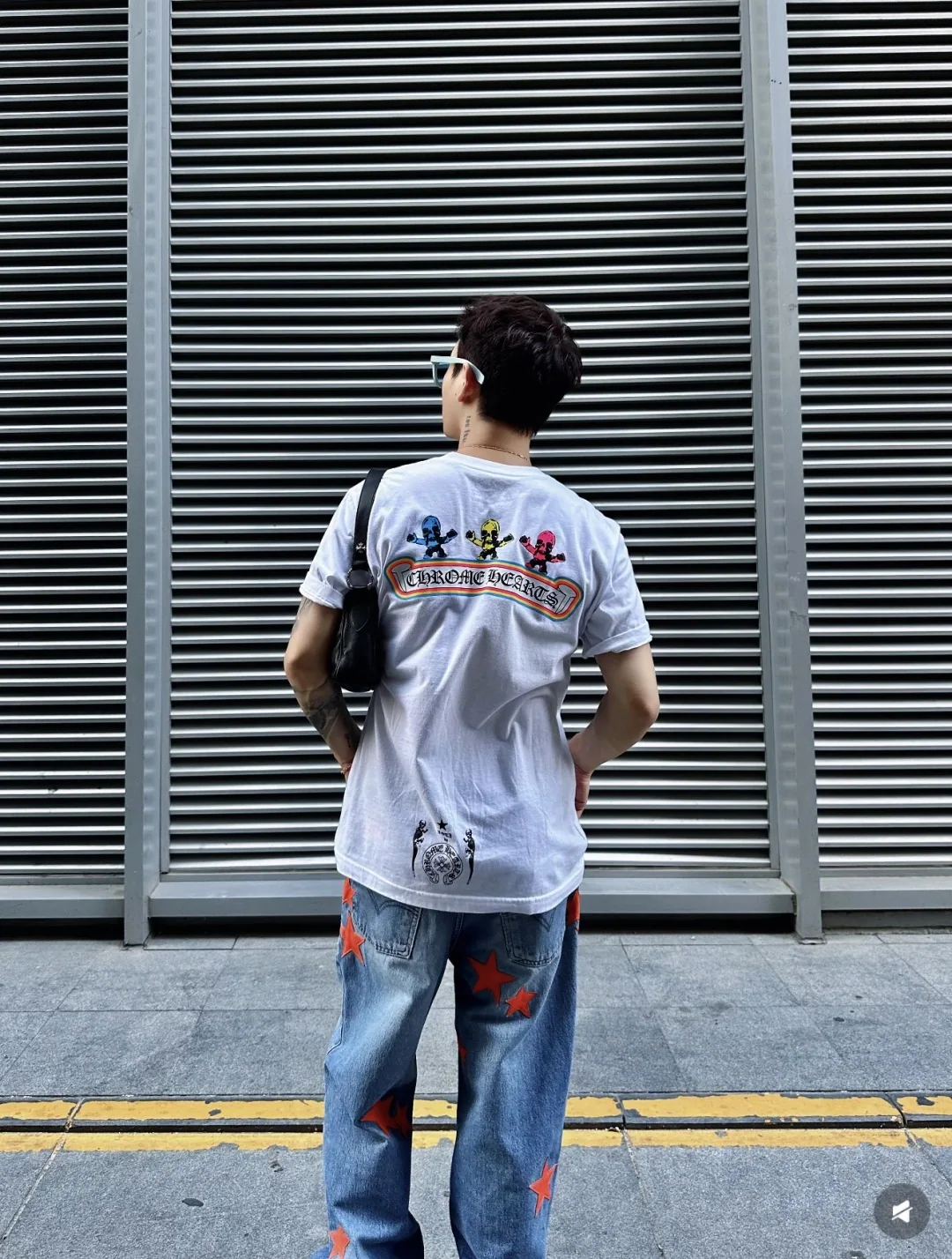 크롬하츠 포티 컬러풀 스컬 남성 반팔 티셔츠 상세 이미지 12