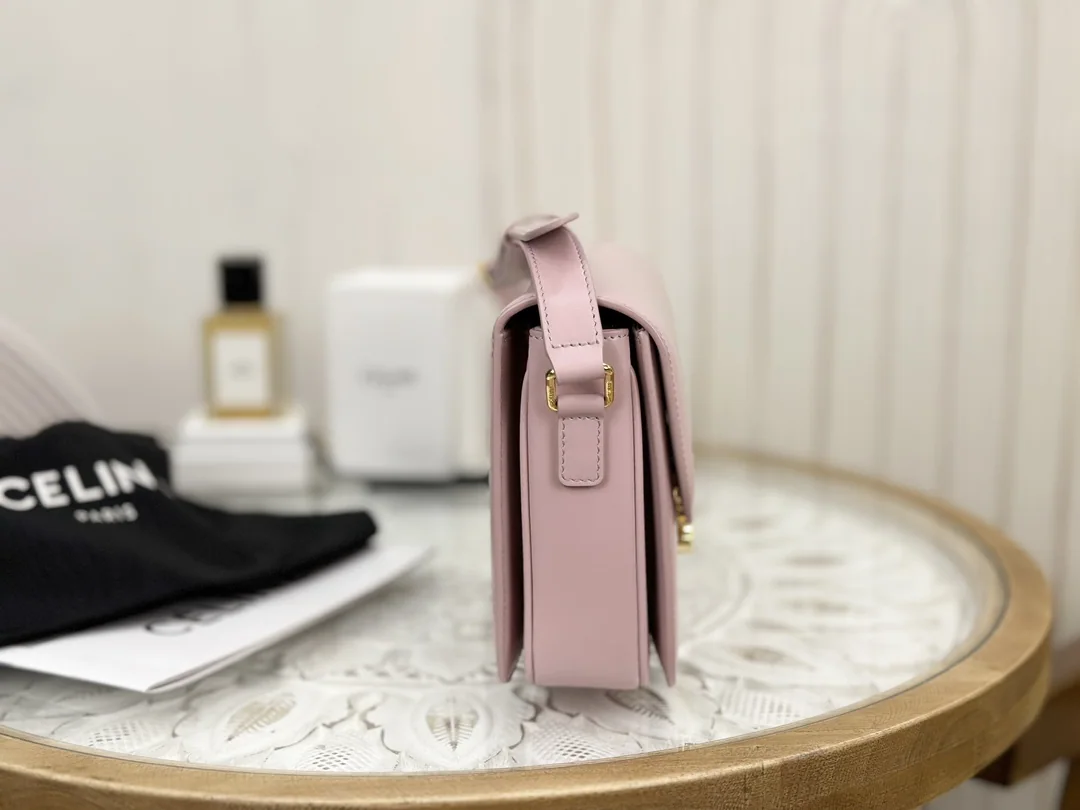 셀린느 개선문 핑크 미디엄 송아지가죽 가방 상세 이미지 4