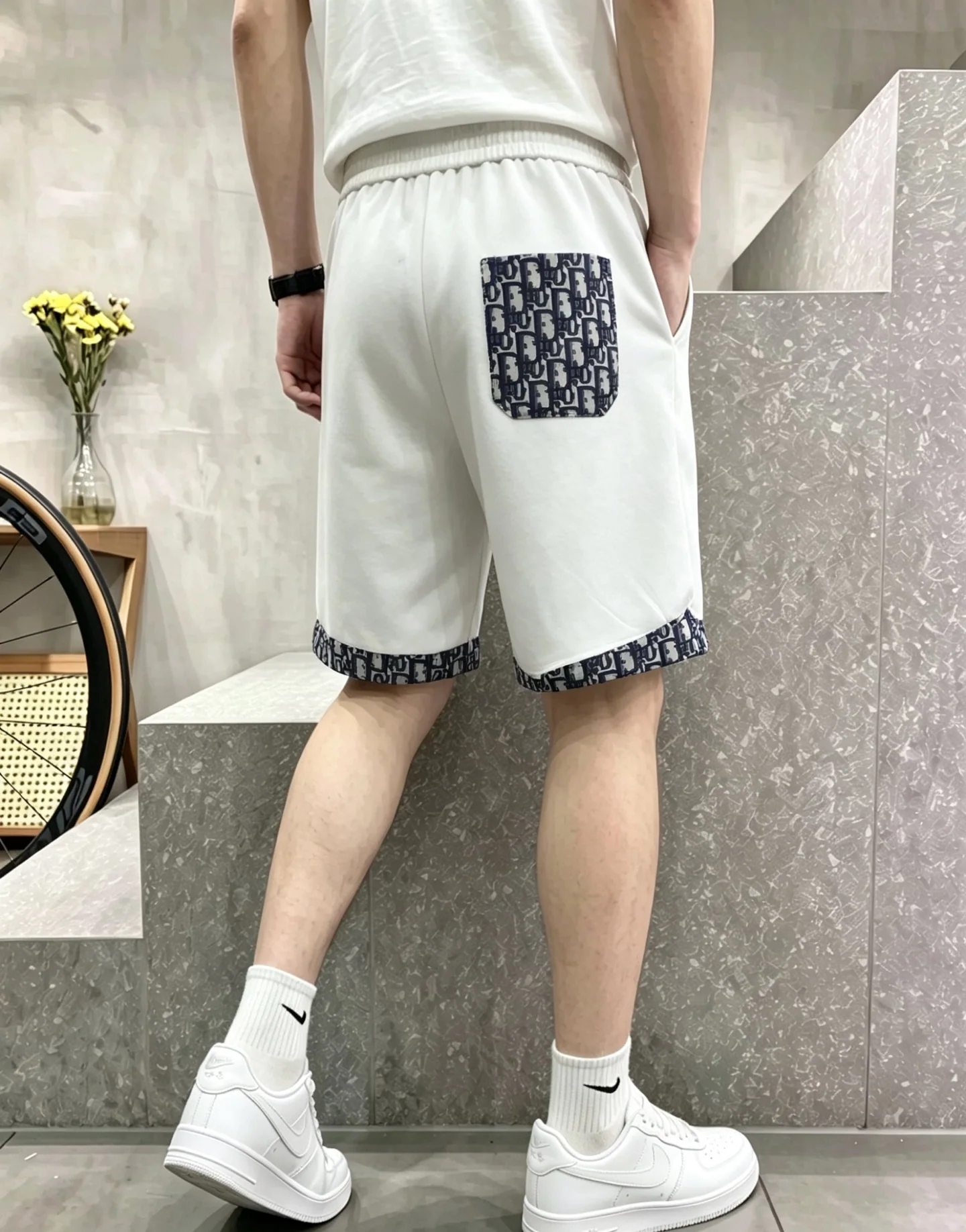 디올 남성 코튼 반바지 상세 이미지 2