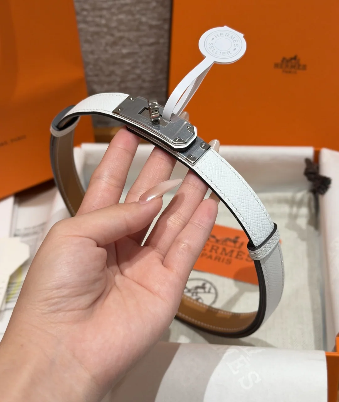 에르메스 켈리 18mm 가죽 벨트 상세 이미지 2