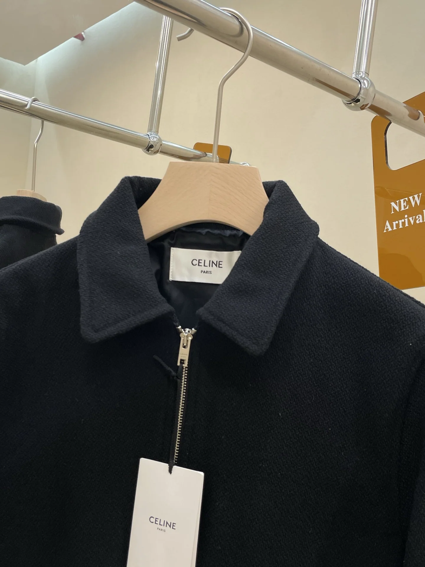 셀린느 블랙 울 테디 자켓 상세 이미지 6