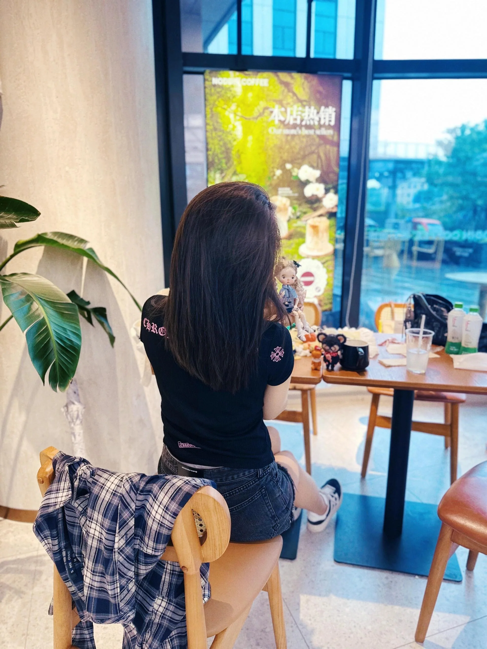 크롬하츠 산스크리트어 프린트 와플 반팔 티셔츠 상세 이미지 6