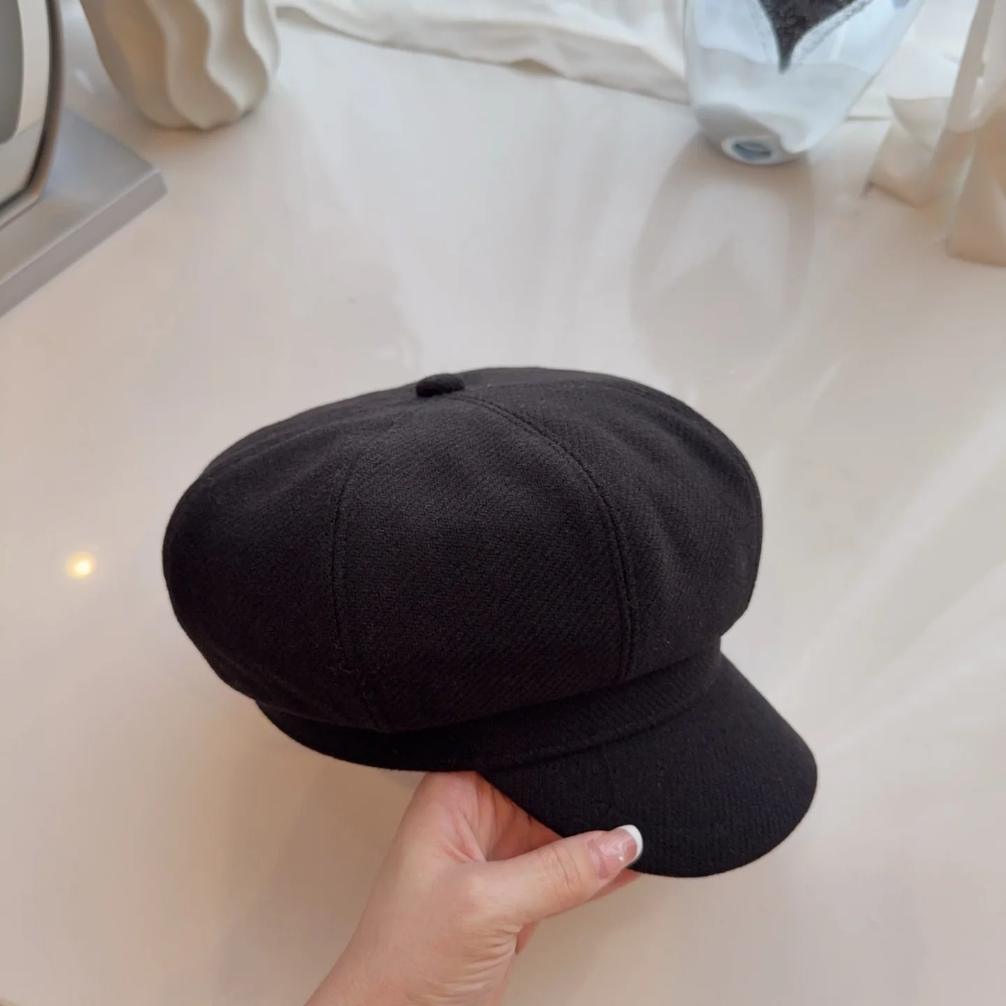 루이비통 울 팔각형 덕빌 모자 상세 이미지 5