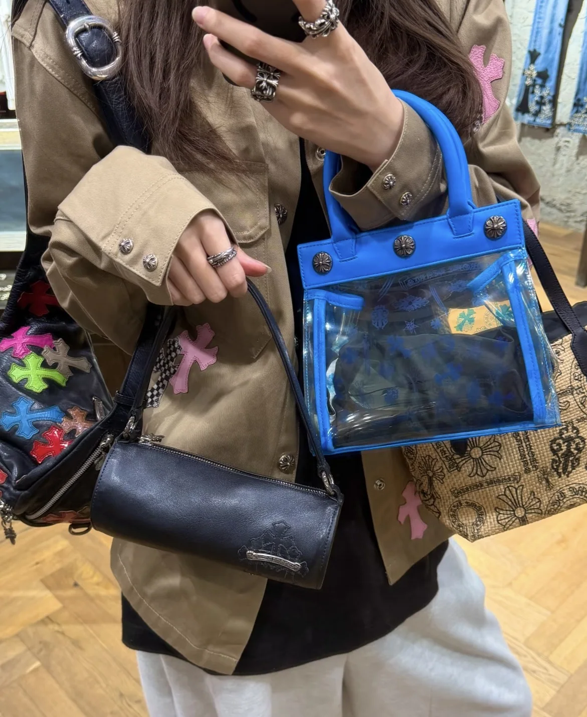 크롬하츠 두루마리 버킷백 페널홀더 가방 상세 이미지 10