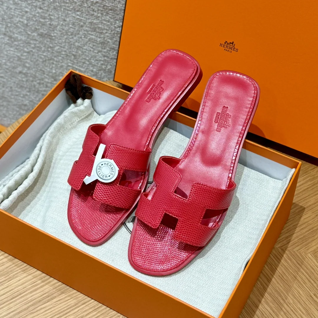 에르메스 오란 도마뱀 가죽 샌들 상세 이미지 6