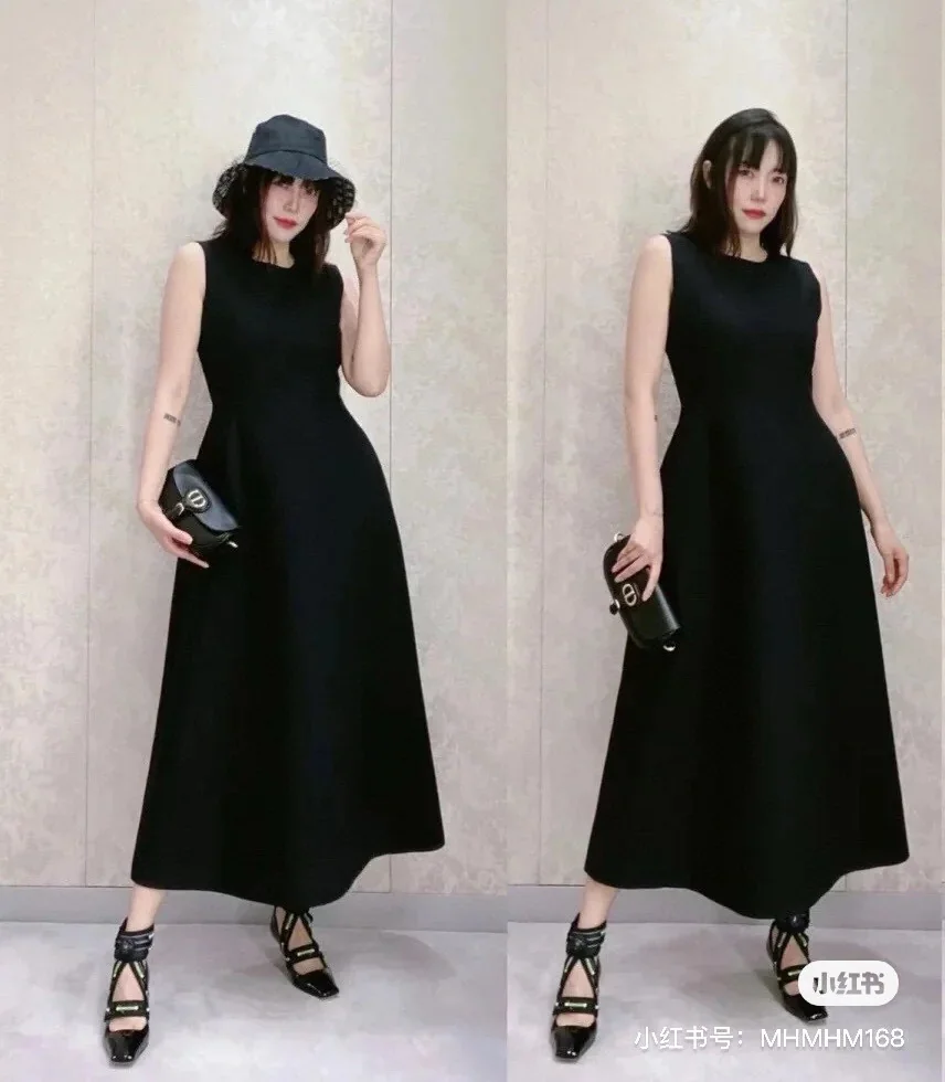 디올 민소매 드레이프 원피스 2025 FW 상세 이미지 9