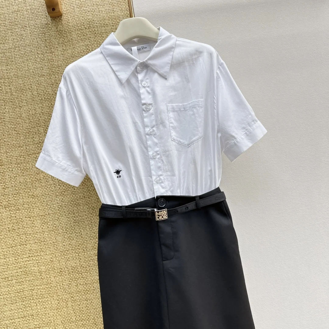 디올 CD로고 자수 벨트 슬림핏 투피스 원피스 2026 SS 상세 이미지 3