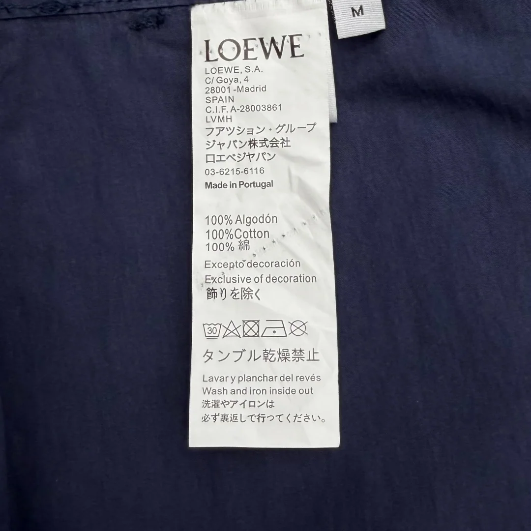 로에베 남성 와이드 레그 면 캐주얼 바지 상세 이미지 9