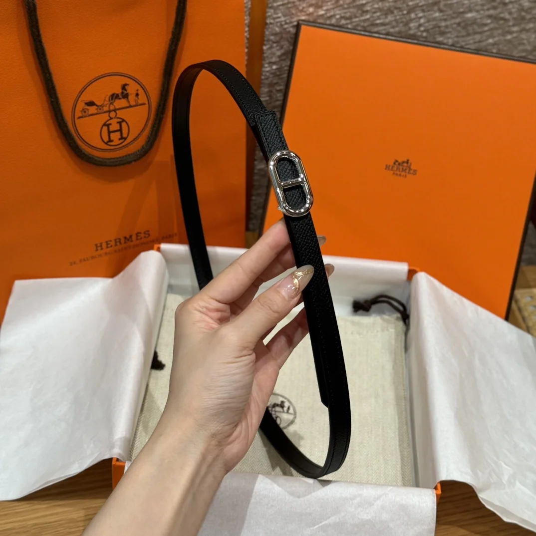 에르메스 셰른 당큘 링크 금장 버클 벨트 상세 이미지 5