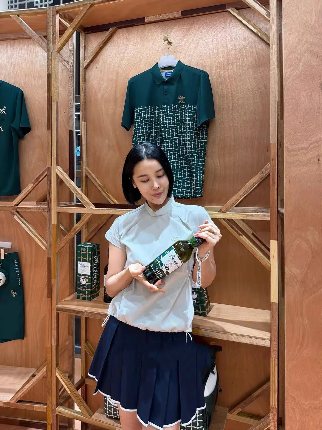 말본 여성 투톤 골프웨어 153234