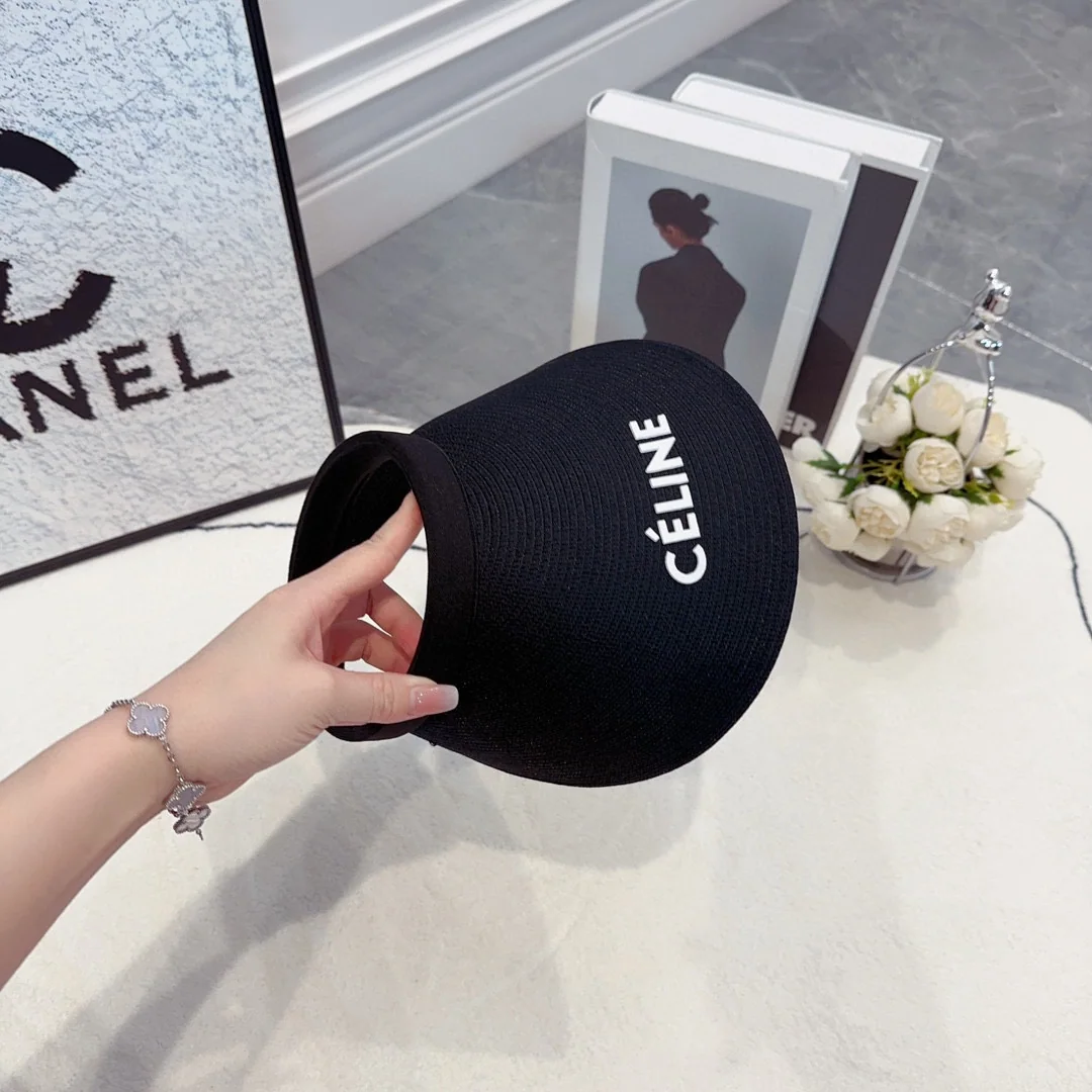 셀린느 더블 C 자수 헤드밴드 바이저 캡 상세 이미지 9