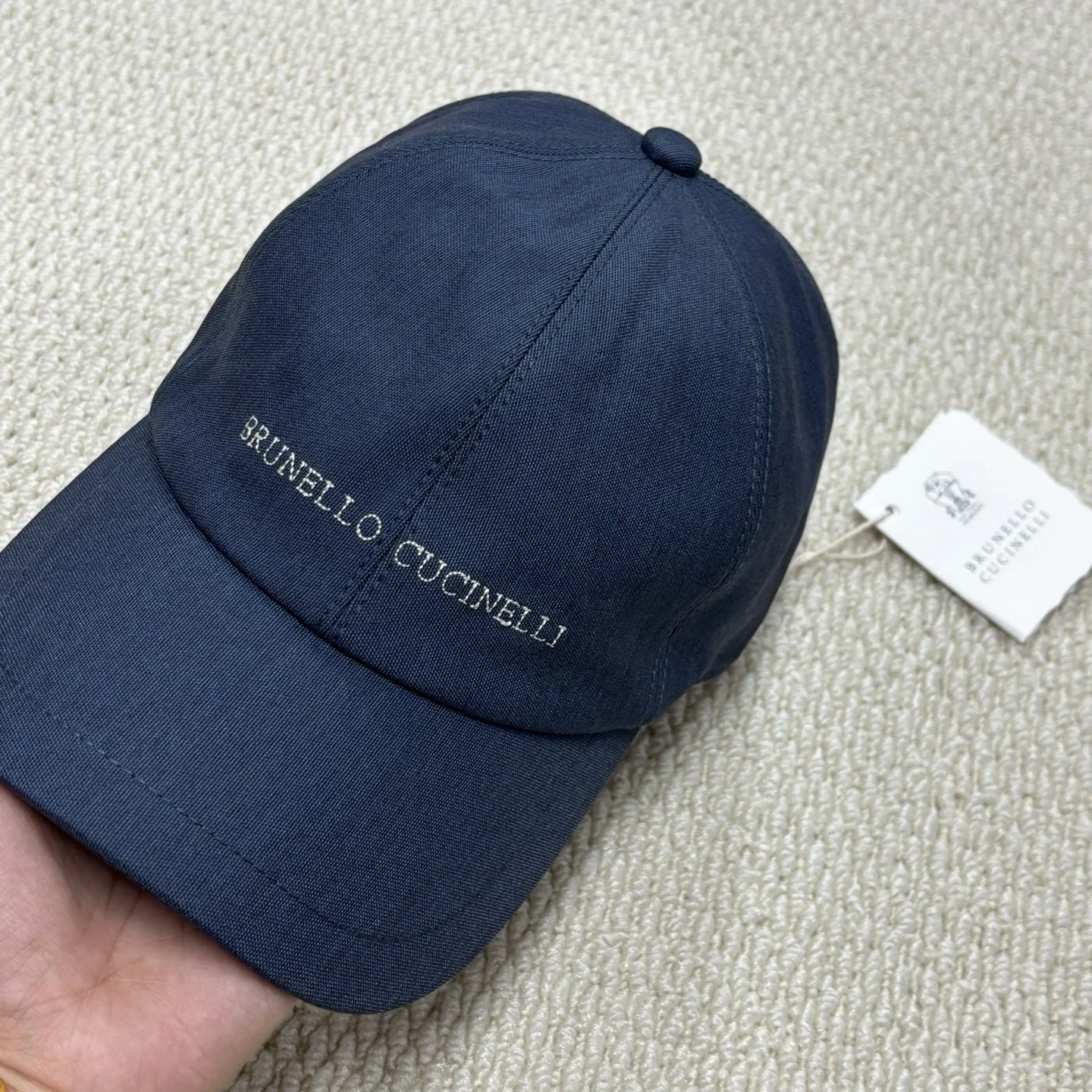 브루넬로쿠치넬리 가죽 조절 버클 야구모자 상세 이미지 4