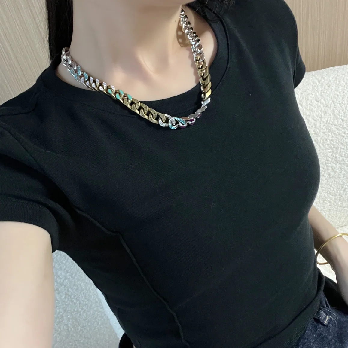 루이비통 쿠바인 체인 목걸이 상세 이미지 5