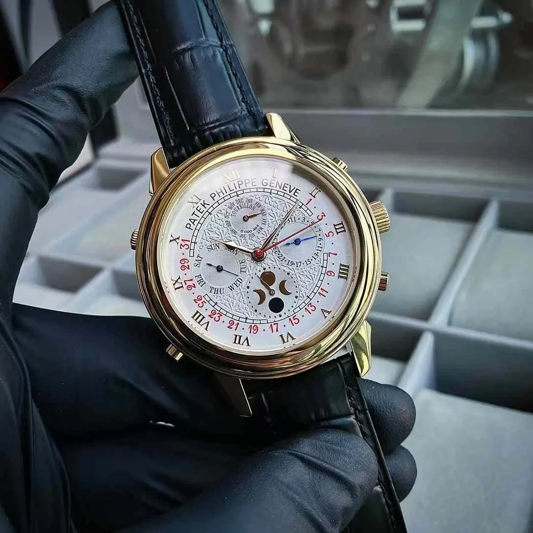 파텍필립 프리미엄 워치 쿼츠 레더스트랩 스틸 레플리카 44150 Patek Philippe 상세 이미지 1