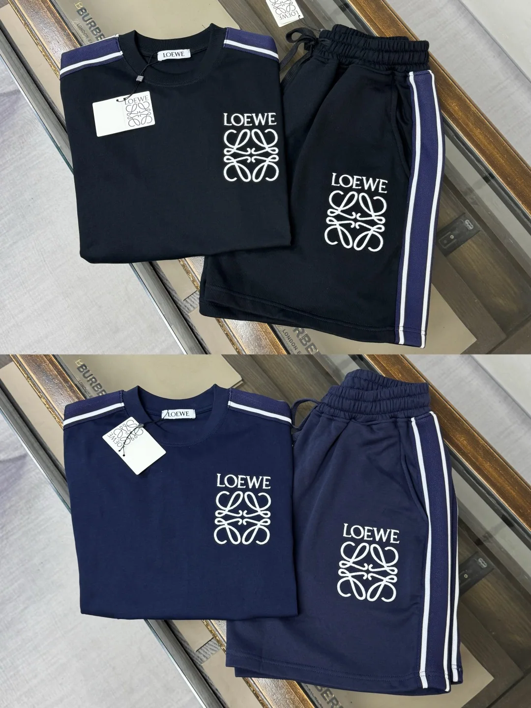 로에베 자수 캐주얼 남성 반바지 상세 이미지 2