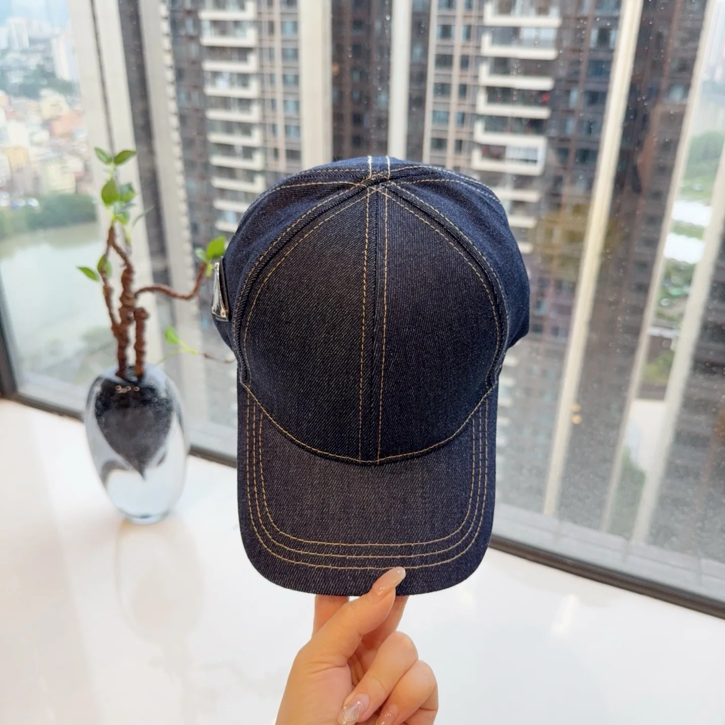 프라다 데님 피셔맨 캡 상세 이미지 9