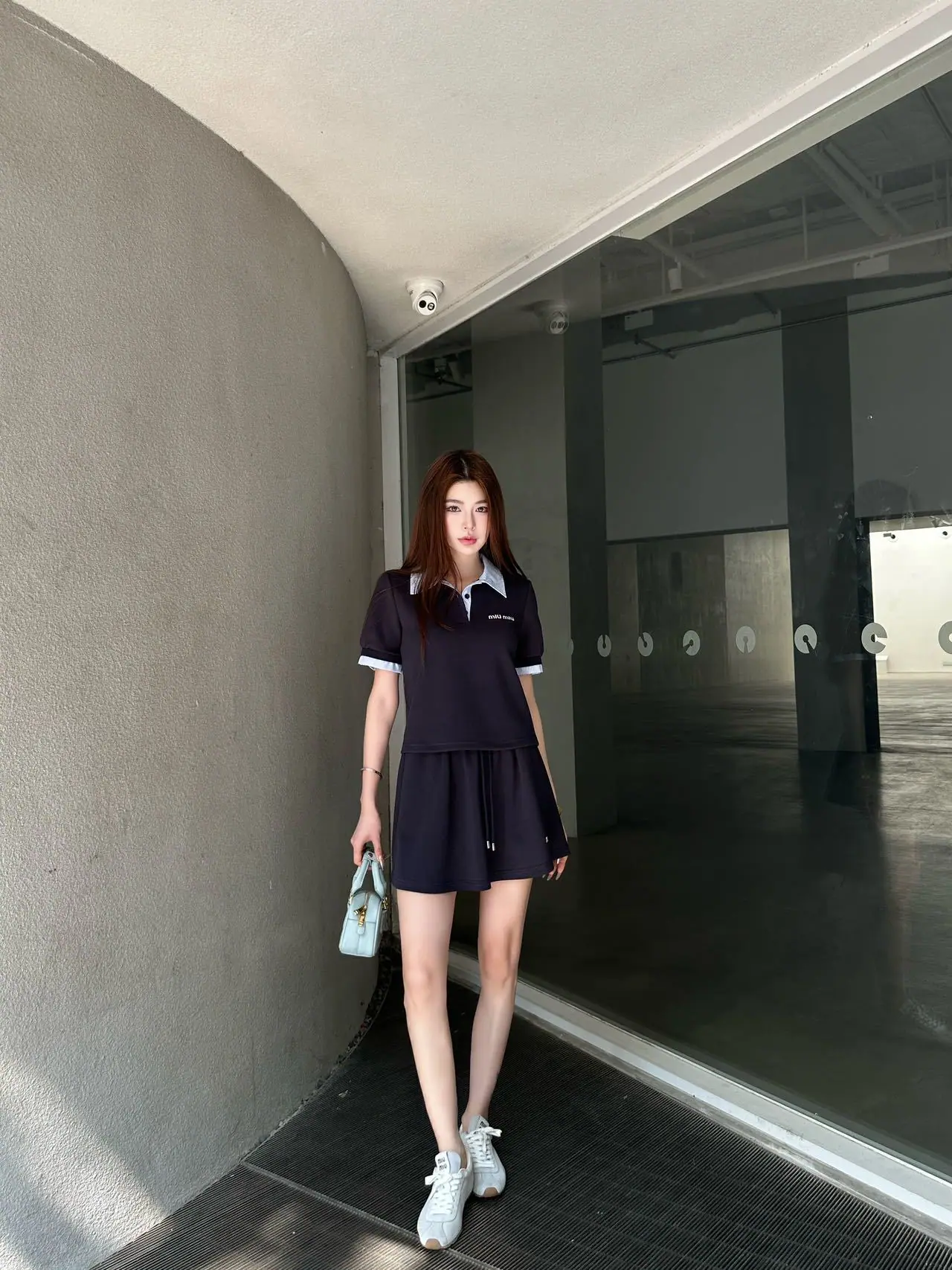 미우미우 여성 린넨 세트 상세 이미지 1