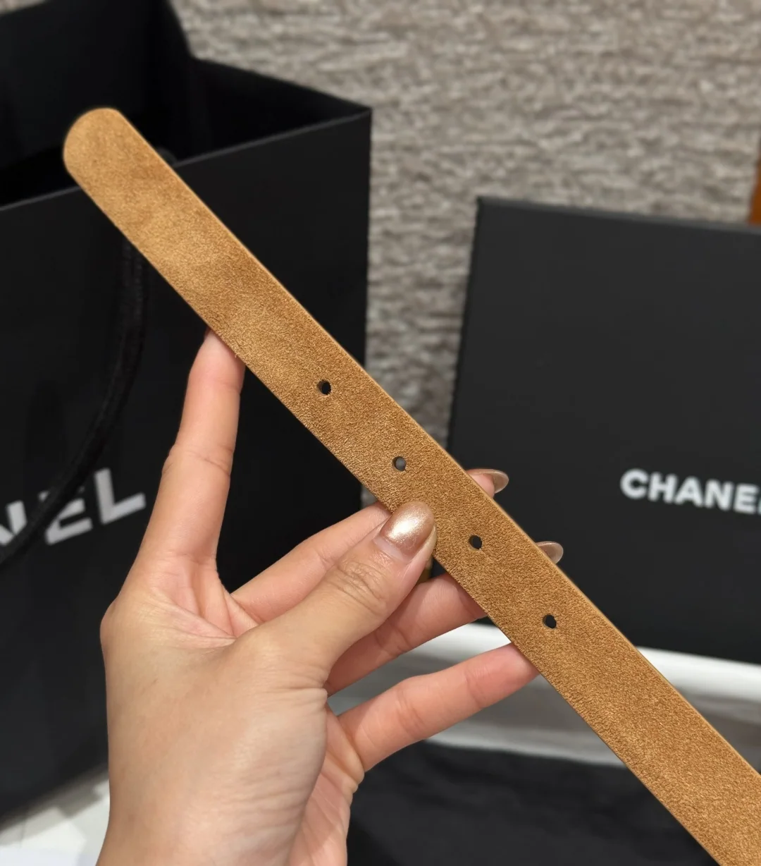 샤넬 양면 송아지가죽 더블 C 벨트 상세 이미지 7