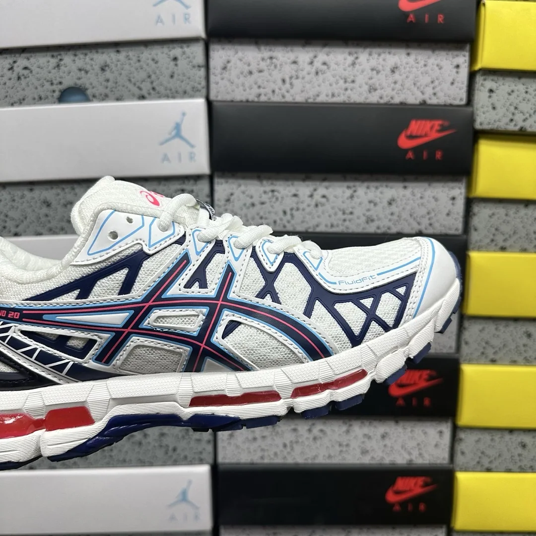 아식스 [KO] 젤 카야노 20 1203A388-101 200435 Asics Gel-Kayano 20 Cream Blue Red 상세 이미지 5